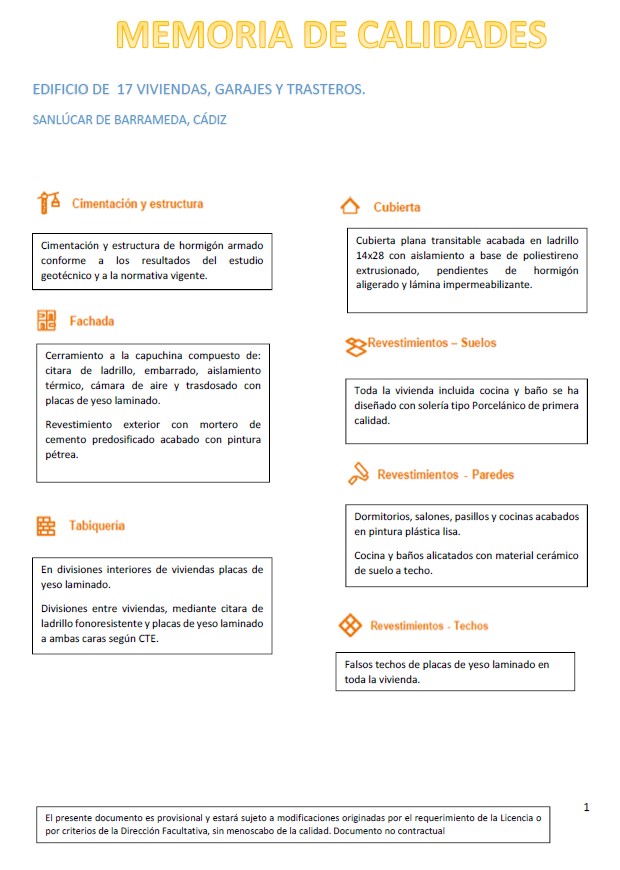 SE VENDE PISO BAJO DE NUEVA CONSTRUCCIÓN DE DOS DORMITORIOS Y 67 M2 ÚTILES EN PLENO CENTRO DE SANLÚCAR DE BARRAMEDA